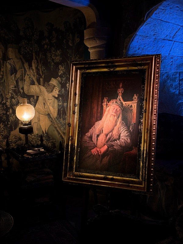 Странное сочетание страдающего средневековья и спящего Дамблдора. Но что-то в этом есть.